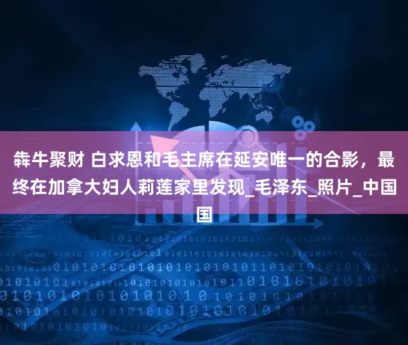 犇牛聚财 白求恩和毛主席在延安唯一的合影，最终在加拿大妇人莉莲家里发现_毛泽东_照片_中国